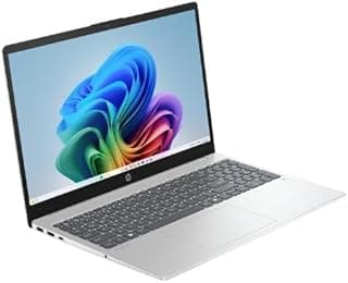كمبيوتر محمول اومني بوك 3 15-fn0002ne رقم C65XTEA من اتش بي، بمعالج AMD رايزنAI 7 350، شاشة 15.6 بوصة، هارد 1 تيرابايت اس اس دي، ذاكرة 16 جيجا، كارت شاشة ايه ام دي راديون 860M، ويندوز 11 - فضي معدني