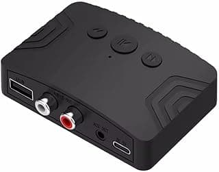 Bluetooth 5.3 Adapter, Wireless Audio Receiver U Disk RCA 3.5 mm AUX Jack Stereo Music Receiver for Amplifier Speaker Headsets