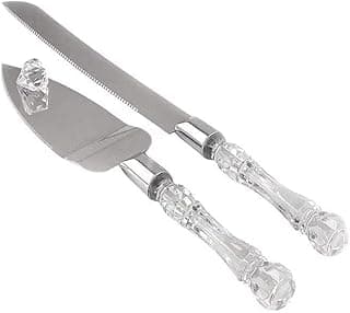 Cake Server & Knife Set for Multi-Purpose Serving and Cutting – Elegant look and durable quality for cake, pizza, and dessert presentation. (Transparent 1 Set)