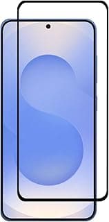 واقي شاشة متوافق مع سامسونج Galaxy S25، زجاج مقوى [تغطية كاملة HD] [سهل التركيب] [حساس للمس] [مضاد للكسر]