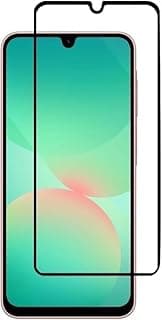 واقي شاشة زجاج مقوى لهاتف Galaxy A26 صلابة 9H مقاوم للخدش وصديق للجرابات