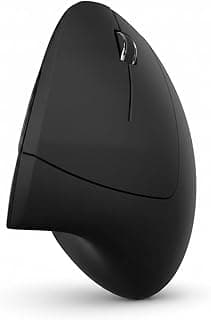 G-5000 Ergonomic Vertical Wireless Mouse, Comfortable Handshake Design, Adjustable Resolution up to 1600DPI, Black Color