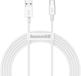 كابل 66 وات Superior Series من USB إلى USB-C لأجهزة ابل ايباد برو 12.9 بوصة / ايباد برو 11 بوصة / ايباد اير الجيل الرابع / ايباد ميني الجيل السادس - بطول 1 متر - أبيض