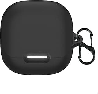 Silicone Case for Anker Soundcore Liberty 4 NC Bluetooth Headphones, Protective Case Cover for Anker Soundcore Liberty 4 NC (Black)