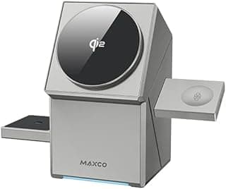 Geometry Series 15W 3 in 1 Magnetic Fast Charging Station for Phones, Watches, Headphones, Home and Office