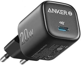 شاحن من أنكر بتقنية USB-C، متوافق مع الأجهزة اللوحية، بمنفذ واحد، قدرة 20 واط مع تبريد حتى 10 درجات مئوية