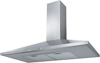 شفاط مطبخ، 90 سم حائط، قوة شفط 380 م³/ساعة، 3 سرعات، إضاءة LED، ستانلس ستيل - VALUE PB X A90 - صنع في إيطاليا
