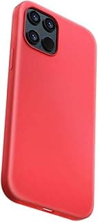 Premium Material Impact-Resistant Nature Series Silicone Case, Slim-Fit Design With Easy Access To All Ports, Shock Absorption Cover (iPhone 12 5.4, Red)