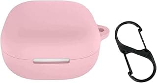 جراب Fekra متوافق مع Anker Soundcore R60i NC/Soundcore P31i، جراب حماية سيليكون ناعم مقاوم للصدمات لسماعات الأذن اللاسلكية مع ميدالية، إضاءة LED أمامية ظاهرة (وردي)