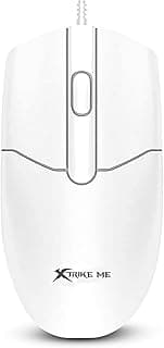 ماوس مكتب ضوئي سلكي GM-124 بمنفذ USB من اكسترايك مي - 1000 نقطة لكل بوصة مريح بـ 3 ازرار للتوصيل والتشغيل لاجهزة الكمبيوتر واللاب توب بنظام ويندوز (ابيض)