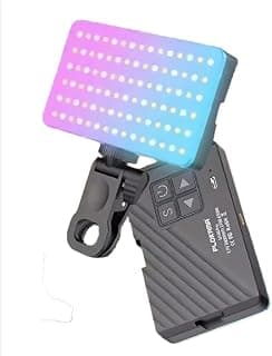 إضاءة LED - دوران 360 درجة - ألوان قوية - 2700K إلى 6500K - 2000MAH - تثبيت على الكاميرا/الموبايل/الكمبيوتر/إضاءة خارجية لكل صناع المحتوى - U160 Pro - أسود