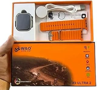 X9 Ultra 2 Smart Watch AMOLED Screen Support NFC/Chat GBT - Support Arabic Language/Call (Orange)