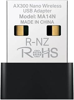 Mercusys MA14N AX287 Mbps, Nano Design, Easy Installation, Supports Linux and Windows(11/10/7), Wi-Fi 6 USB Adapter