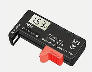 BT-168 PRO Universal Digital Battery Tester with LCD Display, Battery Voltage Checker for AA, AAA, C, D, 9V, Button Cell & Rechargeable Batteries, Portable Battery Capacity Tester