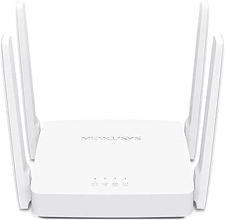 راوتر واي فاي 5 مزدوج النطاق ميركوسيس AC10 AC1200 ميجابت لكل ثانية MU-MIMO وتقنية تركيز الإشارة، جهاز شامل (راوتر واكسس بوينت وموسع نطاق) سهل الإعداد مع تطبيق للموبايل