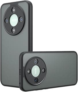 جراب حماية نحيف مضاد للصدمات بظهر صلب PC وإطار TPU ناعم غير قابل للاصفرار متوافق مع Honor X9D (أسود)