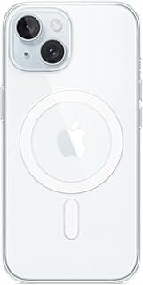 Clear Case with Built-in Magnets, Crystal Clear Hard PC Back,Soft TPU Frame Slim Mage Safe Cover for IPone 15