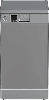 dishwasher 45 cm 5 program 10 person silver led display - half load - time delay