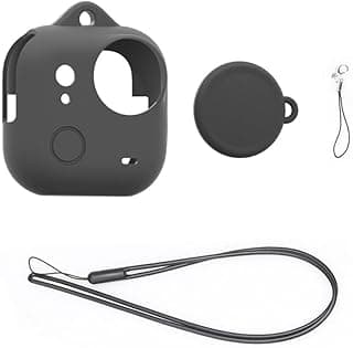 Silicone Case for Insta360 Go Ultra,Action Camera Accessories Soft Protective Cover Anti-Scratch – Black