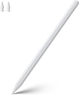 Stylus Pen for iPad, Apple Pencil 2nd Generation Alternative, Magnetic Wireless Charging, Active Capacitive Lapiz Precision iPencil for iPad Air 5th 4th Gen, iPad Pro 12.9 11 inch, iPad Mini 6 (White)