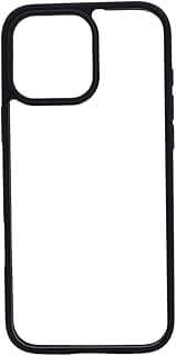 Clear Case with Black Frame Compatible with iPhone 13, Shock and Scratch Protection, Support Wireless Charging