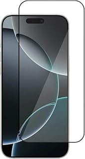 Clear Tempered Glass Screen Protector compatible with iPhone 13, iPhone 13 Pro and iPhone 16e, Full Edge-to-Edge Coverage, Scratch-Resistant, Black Frame