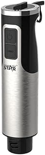 Winning Star ST-5550 3-in-1 1000W Immersion Hand Blender, 0.6 Liter Capacity, Silver/Black
