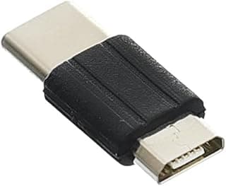 محول USB من ايمكس، مايكرو أنثى إلى تايب سي ذكر، 6 سم، أسود، قطعة واحدة