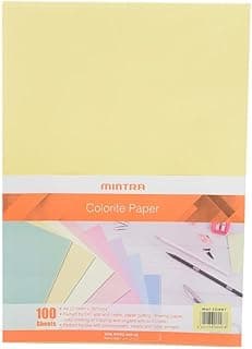MintraFlying 20497 Colour Copy Paper 100 Sheets 70 Gram A4 21X29.7 cm - Canary Yellow
