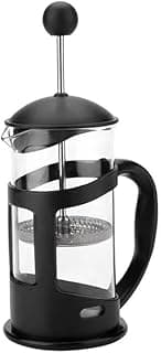 Glass French Press Coffee Maker with Heat Resistant Borosilicate Glass and Stainless Steel Filter for Rich Foam Coffee Nescafe Tea and Latte Multiple Sizes Home Kitchen Use