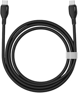 كابل شحن فائق السرعة 100 وات/2 متر PD3.1 QC4.0 من USB-سي إلى للاب توب ديل 2 في 1 XPS/انسبايرون/مايكروسوفت سيرفس برو 9/X/8 7/لينوفو/اتش بي/اسوس/آبل ماك بوك اير/برو/اي باد باسيوس أبيض