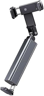 Airplane Phone Holder Adjustable Mount Desktop Aluminum Handsfree Phone Stand with 360 Rotation