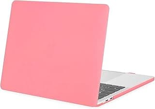 جراب متوافق مع لابتوب ابل MacBook Pro 16 بوصة 2024/2023/2022/2021 M3 A2991 M2 A2780 M1 A2485، غطاء صلب مع حماية شاشة (وردي)