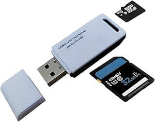 قارئ كروت KM Technology SY-368 متعدد الوظائف 4 في 1 OTG - مايكرو/USB/مايكرو SD/كارت TF - (أبيض وأسود)