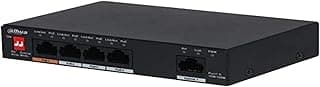 محول طاقة عبر الايثرنت 4 منافذ + 1 منفذ ابلينك - إصدار V2 من داهوا - PFS3005-4ET-60-V2
