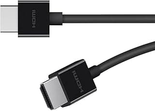كابل HDMI عالي السرعة من Keendex KX 2484 ذكر إلى ذكر، فيديو رقمي مع صوت، 50 سم - أسود