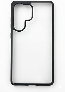 Compatible with Samsung Galaxy S25 Ultra Clear Case, Black Frame, Full Protection, Transparent Design