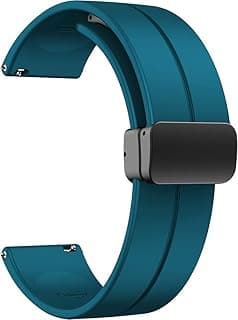 حزام رياضي سيليكون ناعم بمشبك مغناطيسي لساعة Redmi Watch 5 Lite - فيروزي