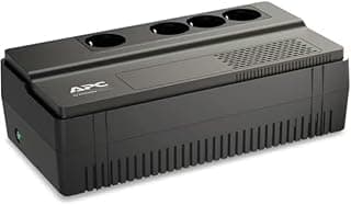 مزود طاقة غير منقطع A P C Easy UPS BV500I-GR 500VA/300W - بطارية احتياطية مع منظم جهد AVR، مخرج Schuko، حماية من انقطاع التيار والجهد الزائد للكمبيوتر والراوتر وكاميرات المراقبة