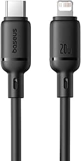 Silky Series Cable, Type-C To Lightning, 20Watt, 2M - Black