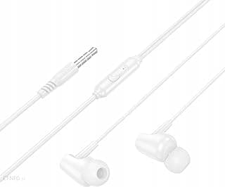Hoco M112 Story Universal Earphones with Microphone, 1.2 Meter Length, White