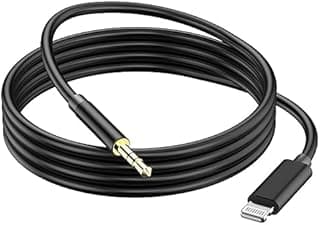 AUX Cable 3.5mm Audio Jack Adapter Car Radio HD Audio Cable to D 3.5 Headphone Jack Adapter Dongle AUX Audio Input (3.5mm) (USB Type L)