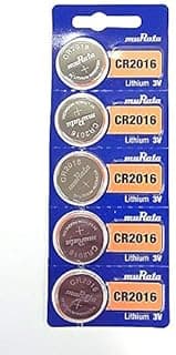 CR2016 Battery DL2016 ECR2016 3V Lithium Coin Cell (5 Batteries)