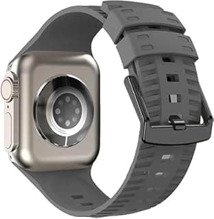Silicone Sport Band Compatible with Apple Watch Series 11/10/9/8/7/6/5/4/3/2/1/SE, Ultra 2/Ultra, Replacement Strap 42/44/45/46/49mm