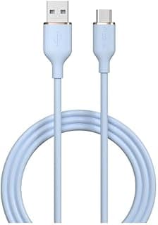 Jelly Silicon Cable USB-A to USB-C 1.2M - Blue