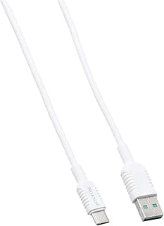Borofone bx33 type-c 5a billow flash charging data cable - white, USB