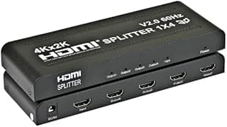 موزع HDMI من Avva بـ 4 منافذ 4K@ 60Hz 2.0
