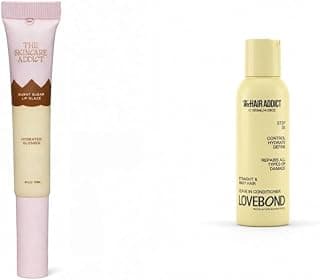 Lip Glaze Burnt Sugar 10ml + The Hair Addict LoveBond Leave-in Conditioner 250ml Bundle
