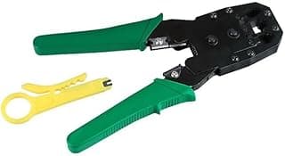Crimping Tool & Wire Stripper for Networking RJ45 RJ11 RJ12-4P/6P/8P Telecom Crimping Tool