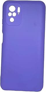 (3mara store) Shockproof Silicone Back Case Cover Compatible with Xiaomi Redmi Note 10s / Xiaomi Redmi Note 10 (Purple)